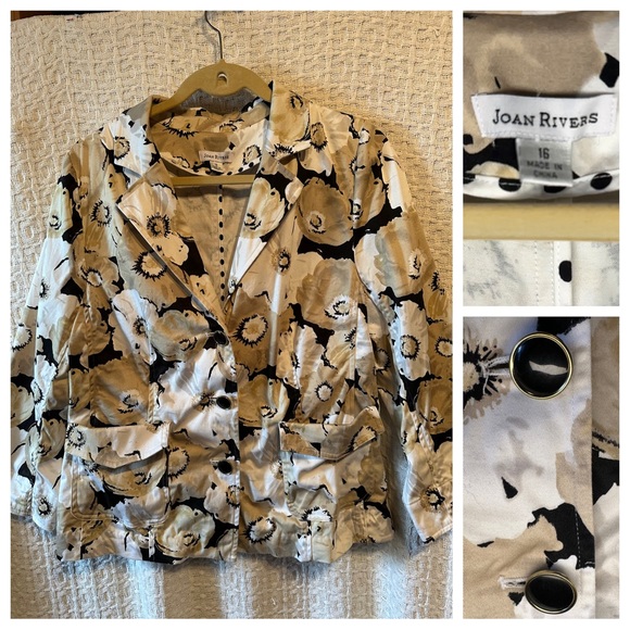 Joan Rivers Blazer with pockets size 16 - Picture 1 of 5